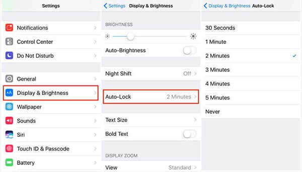 check auto lock to fix iphone locking on its own