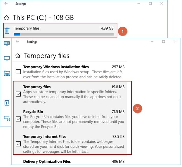 Temporary files