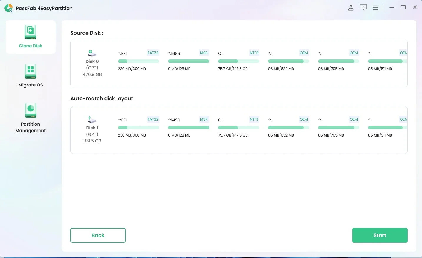 ext: Image of Step 4 of using PassFab 4EasyPartition
